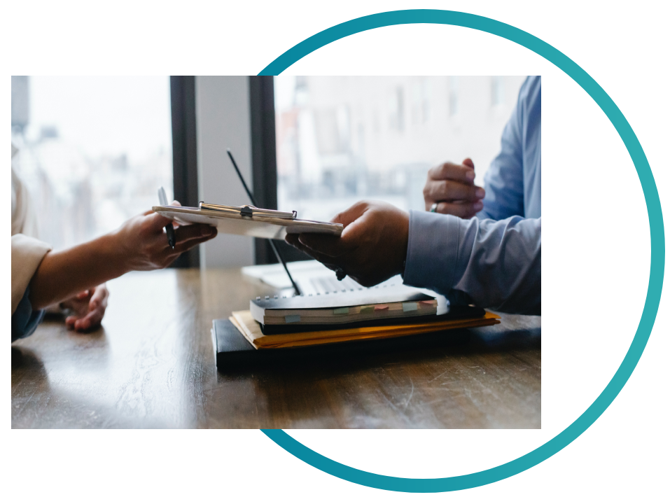 A person is handing money to another person.