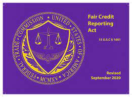 Fair Credit Reporting Act cover, September 2020.